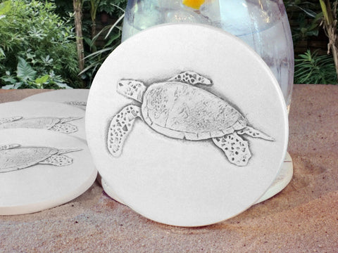 Sea Turtle Drink Coasters