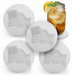 American Flag Drink Coasters