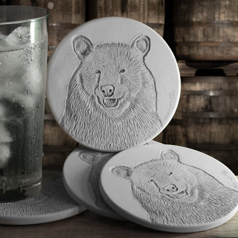 Bear Face Drink Coasters