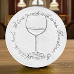 White Wine Drink Coasters