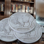 Buffalo Nickel Drink Coasters