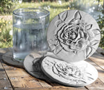 Rose Drink Coaster set of 4