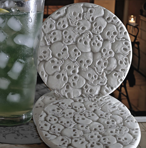 Little Skulls Drink Coasters