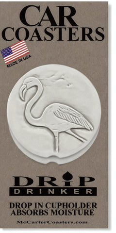 Flamingo Car Coasters