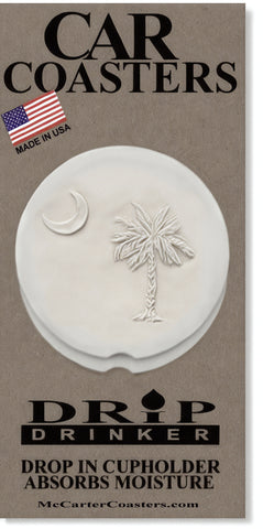 Palm & Moon Car Coasters