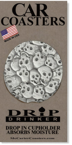 Little Skulls Car Coasters