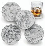 Mixed Flowers Drink Coasters